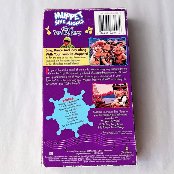 Muppet Sing Alongs: Muppet Treasure Island VHS - Tested - Picture 2 of 6